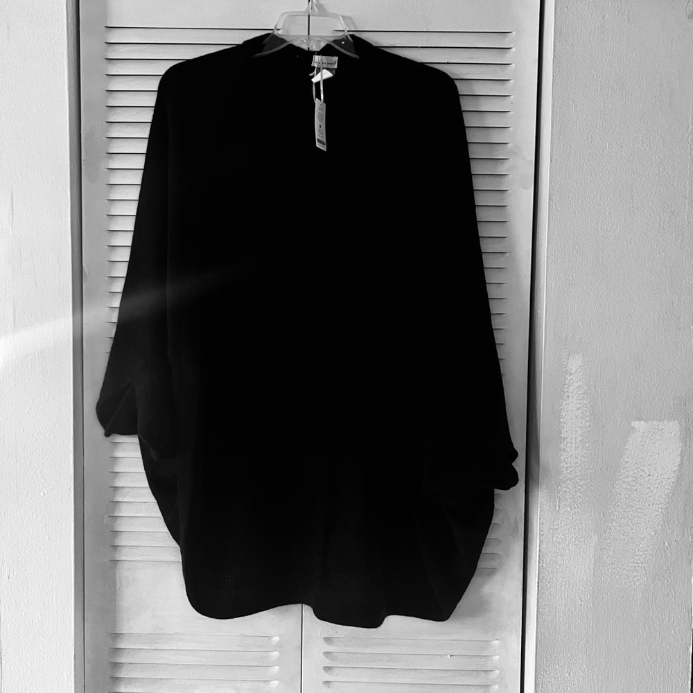 by Harve Benard Chic Black Poncho/cape/ wrap
